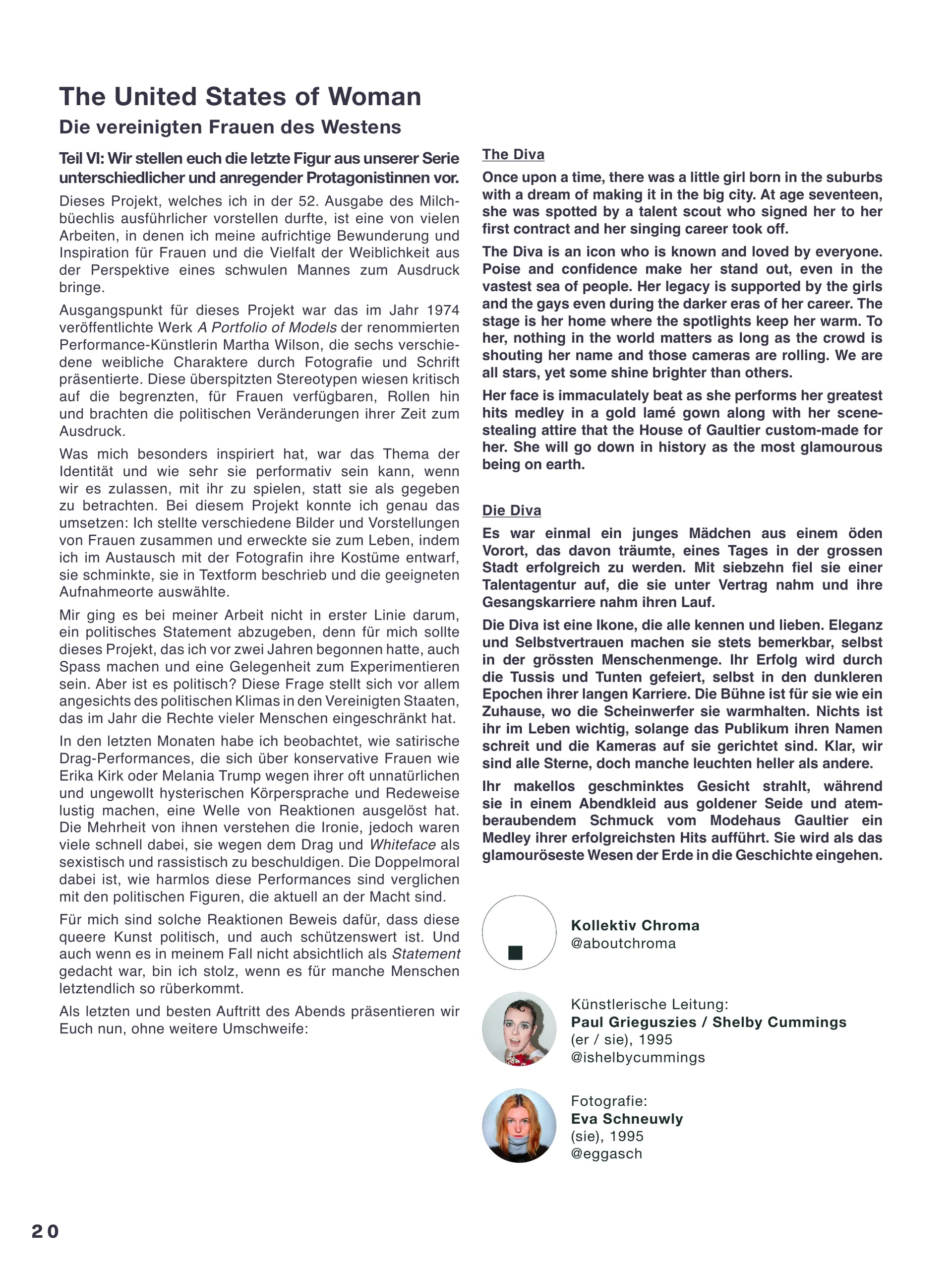 Milchbüechli #57, Seite 19 – The United States of Woman / Die vereinigten Frauen des Westens – Teil 6